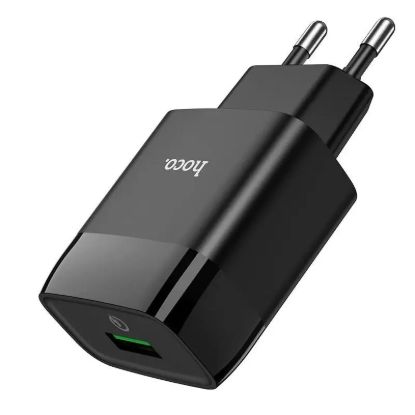 Зарядка 220V HOCO C72Q 18W 1USB QC3.0 Black