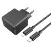 Зарядка 220V HOCO CS13A 20W/1xType-C + Type-C to Type-C Cable Black