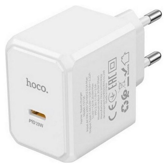 Зарядка 220V HOCO CS13A 20W/1xType-C White