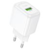 Зарядка 220V HOCO CS52A 18W/QC3.0/1xUSB White