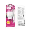 Зарядка 220V HOCO CS54A 20W/QC3.0/1xUSB/1xType-C + C-C Cable White