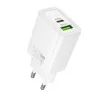 Зарядка 220V HOCO N63 PD30W/QC3.0/1xType-C/1xUSB + Type-C to Type-C Cable White