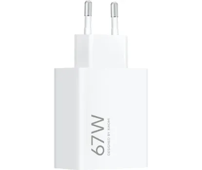 Зарядка 220V Xiaomi 67W HyperCharge Power Adapter Type-A (BHR07SKEU) White 1130132