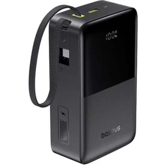 Зовнішні батареї Baseus 30000mAh 22.5W EnerFill Bipow 2 Pro Black