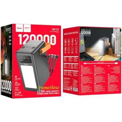 Зовнішні батареї Hoco 120000mAh 22.5W DB120 Black