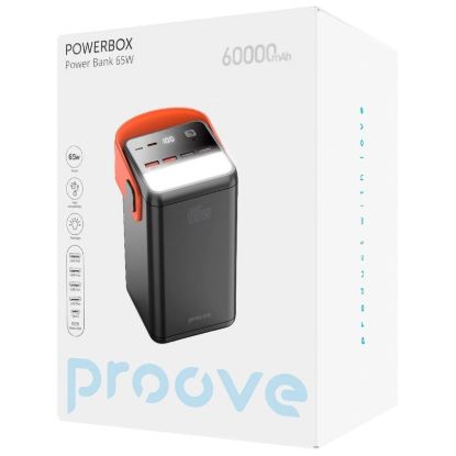 Зовнішні батареї Proove 60000mAh 65W Powerbox Black