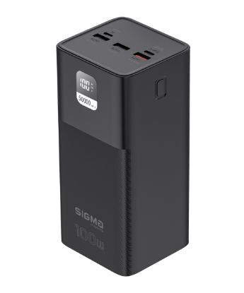 Зовнішні батареї Sigma 50000 mAh PD100W X-power SI50A6QLX Black