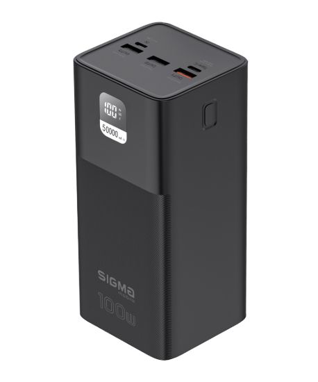 Зовнішні батареї Sigma 50000 mAh PD100W X-power SI50A6QLX Black