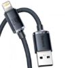 Кабелі Baseus Lightning 2.4A 1.2m Crystal Shine CAJY000001 Black