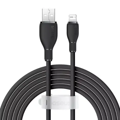 Кабелі Baseus Lightning 2.4A 1.2m Pudding P10355700111-00 Black