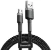 Кабелі Baseus microUSB 2.4A 1.0m Cafule CAMKLF-BG1 Black Grey