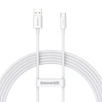 Кабелі Baseus Type-C 65W 1.0m Superior Supervooc CAYS000902 White
