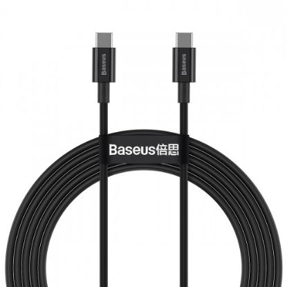 Кабелі Baseus Type-C to Type-C 100W 1.0m Superior CATYS-B01 Black
