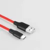 Кабелі HOCO X21 microUSB 2.0A 1.0m Black Red