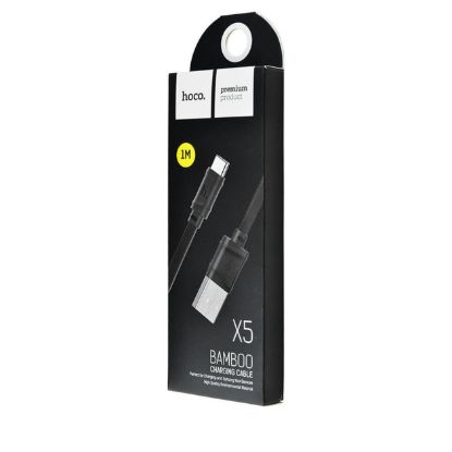 Кабелі HOCO X5 Type-C 1.0m Black