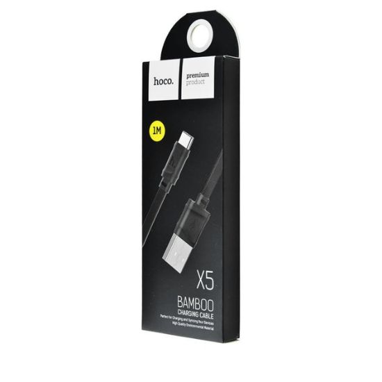 Кабелі HOCO X5 Type-C 1.0m Black
