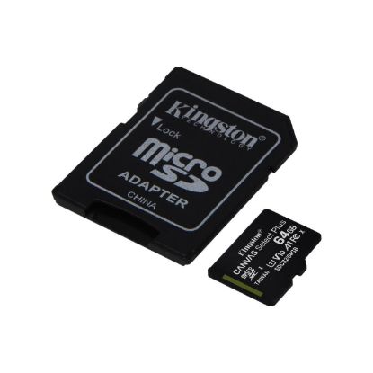 Карта памяті Kingston microSDXC 64Gb Canvas Select Plus C10 UHS-I U1 A1 R100mB/s + adapter
