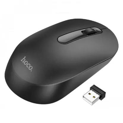 Миша Hoco GM14 Platinum Wireless Black
