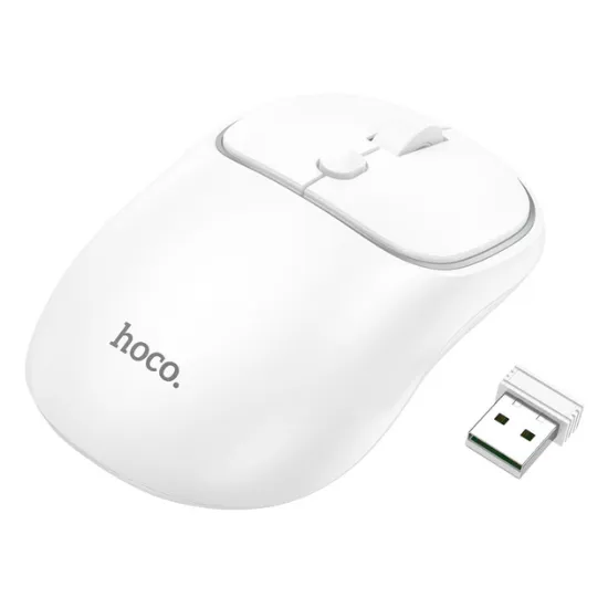 Миша Hoco GM25 Royal Wireless Space White