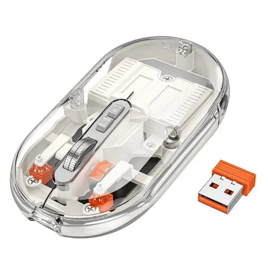 Миша Hoco GM35 General Dual-Mode SIlent Wireless White