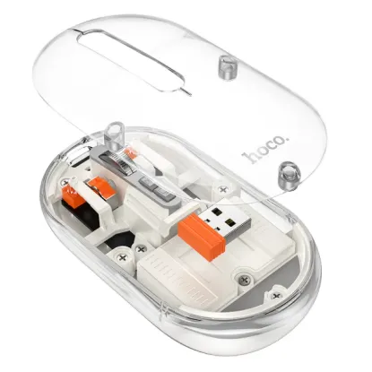 Миша Hoco GM35 General Dual-Mode SIlent Wireless White