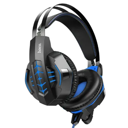 Навушники Hoco W102 Cool Tour Gaming Blue