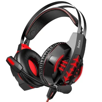 Навушники Hoco W102 Cool Tour Gaming Red