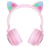 Навушники Hoco W27 CAT EAR Wireless headphones Pink