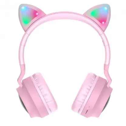 Навушники Hoco W27 CAT EAR Wireless headphones Pink