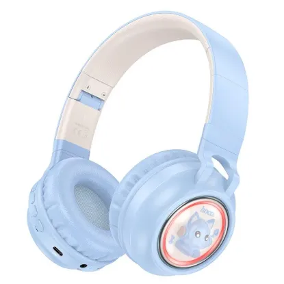 Навушники Hoco W50 Cute fun BT Wireless headphones Blue