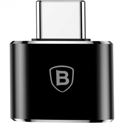 Перехідник Baseus Mini USB Female to Type-C Male Black