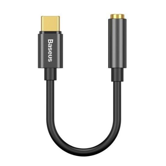 Перехідник Baseus Type-C Male to 3.5mm Female Adapter L54 Black
