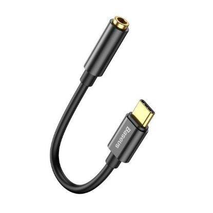 Перехідник Baseus Type-C Male to 3.5mm Female Adapter L54 Black