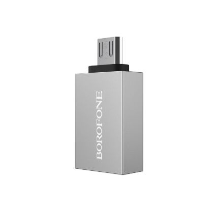 Перехідник Borofone BV2 OTG microUSB Steel