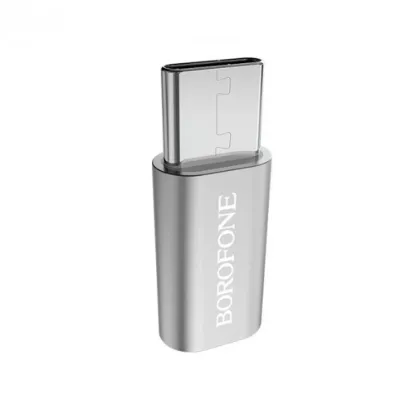 Перехідник Borofone BV4 Micro USB to Type-C Silver