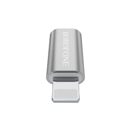 Перехідник Borofone BV5 Micro USB to Lightning Silver