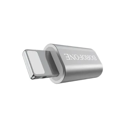 Перехідник Borofone BV5 Micro USB to Lightning Silver