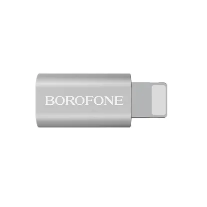 Перехідник Borofone BV5 Micro USB to Lightning Silver