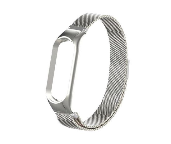Ремінець до фітнес браслета Xiaomi Mi Band 4 Milan Vintage Weaving Silver