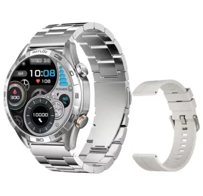 Смарт годинники Xiaomi Haylou Solar 5 HF004 LS20 Silicone + Stainless strap Silver
