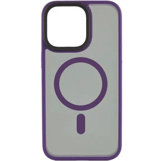 Чохли iPhone Buttons iPhone 12 Pro Max MagSafe Metal Dark Purple