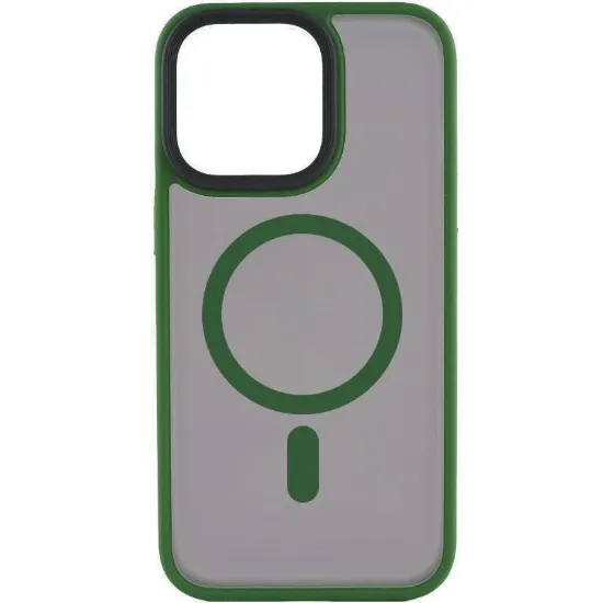 Чохли iPhone Buttons iPhone 13 MagSafe Metal Green