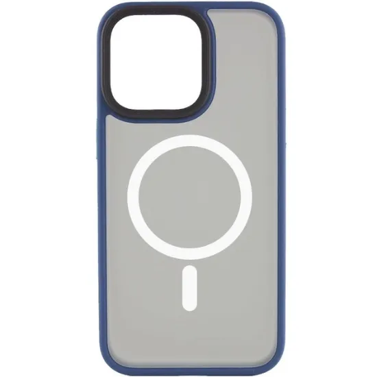 Чохли iPhone Buttons iPhone 14 MagSafe Metal Blue