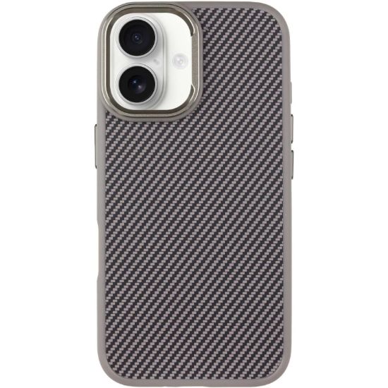 Чохли iPhone Carbon iPhone 16 MagSafe Grey