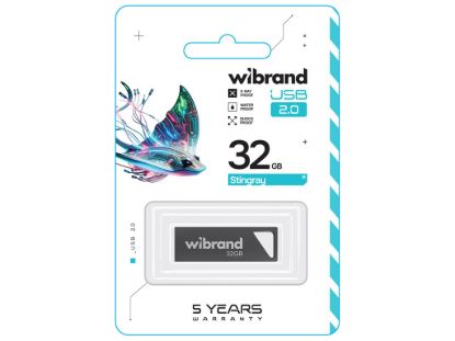 USB накопичувачі Wibrand 32Gb Stingray Grey