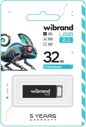 USB накопичувачі Wibrand 32Gb Chameleon Black