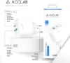 Зарядка 220V ACCLAB AL-TC252 USB-C PD+USB-A QC3.0 25W White