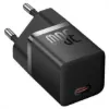Зарядка 220V Baseus GaN5 Fast Charger (mini) 1C 30W EU + C - C Cable Black