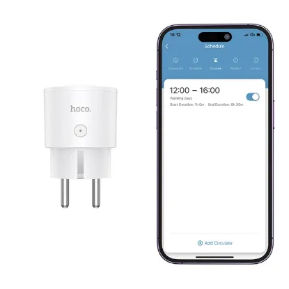 Зарядка 220V HOCO AC16 Veloz smart socket White