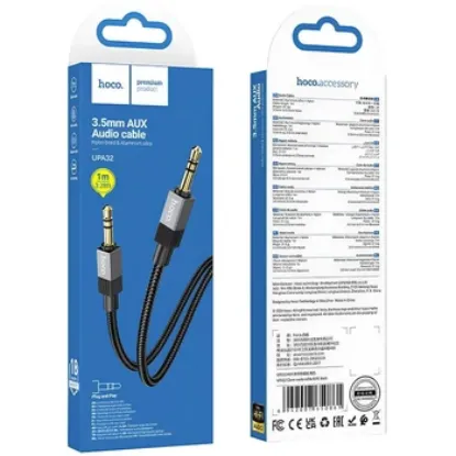 Кабелі HOCO AUX UPA32 1.0m Black